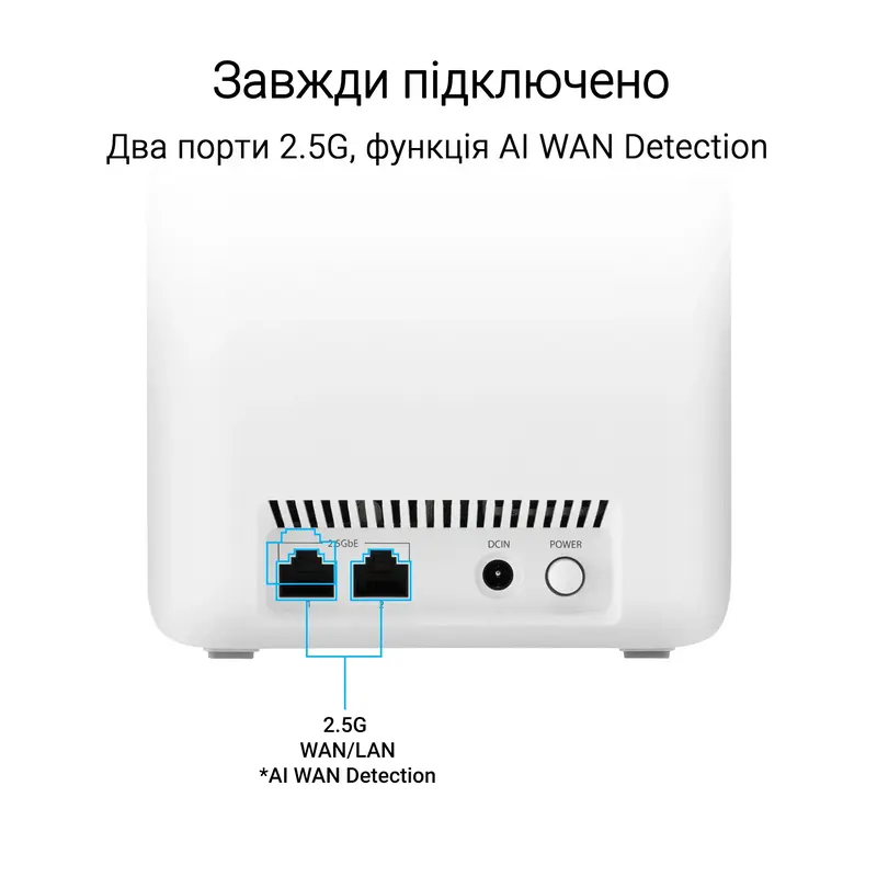 Интернет роутер Asus ZenWiFi BD4 BE3600, 2x2,5GE WAN/LAN, 1мод, белый фото