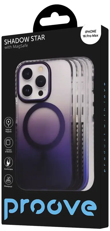 Чохол Proove Shadow Star Case with Magnetic Ring iPhone 16 Pro Max (white) - фото - №2