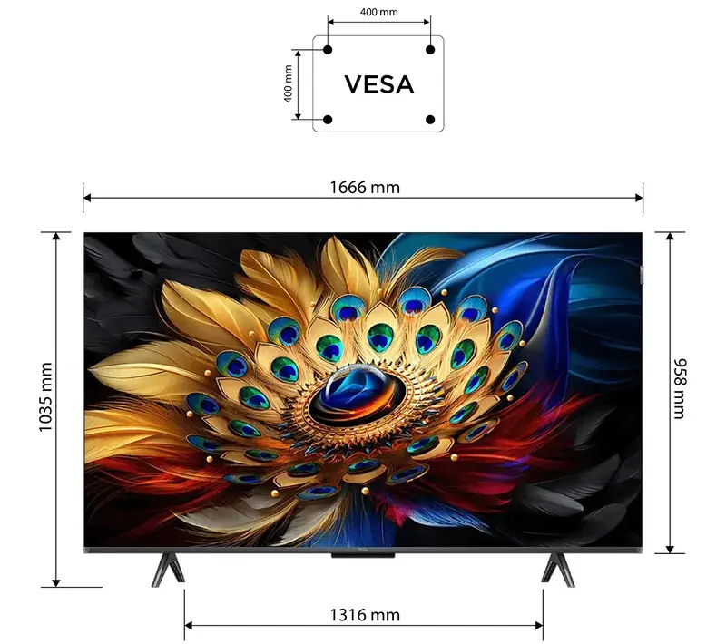 Телевізор TCL 75C655 - фото - №5