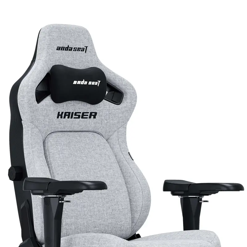 Игровое кресло Anda Seat Kaiser 4 Size L Dark Gray Linen Fabric фото