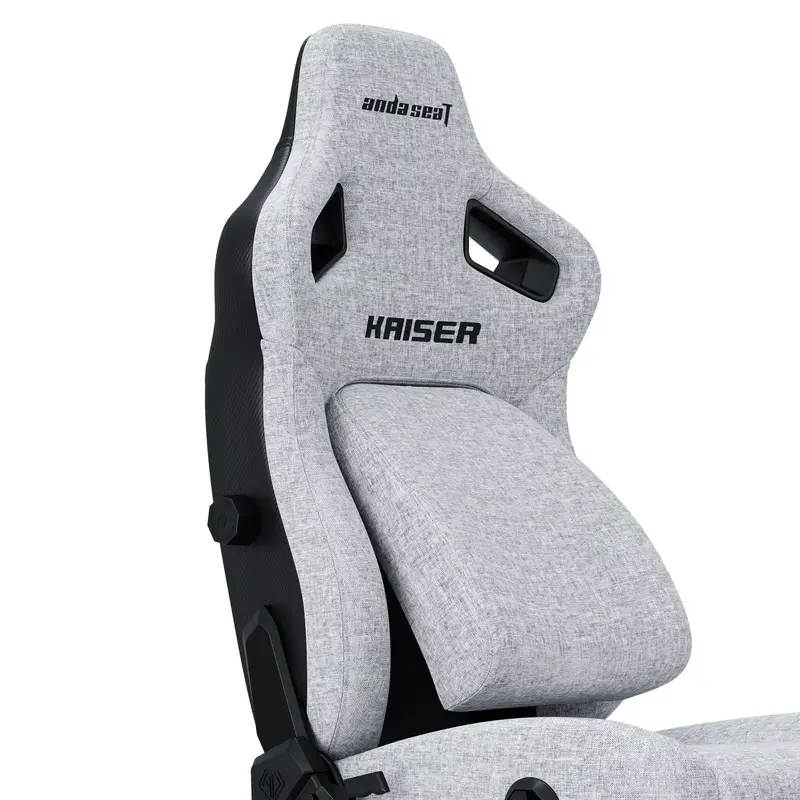 Игровое кресло Anda Seat Kaiser 4 Size L Dark Gray Linen Fabric фото