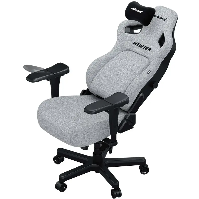 Игровое кресло Anda Seat Kaiser 4 Size L Dark Gray Linen Fabric фото