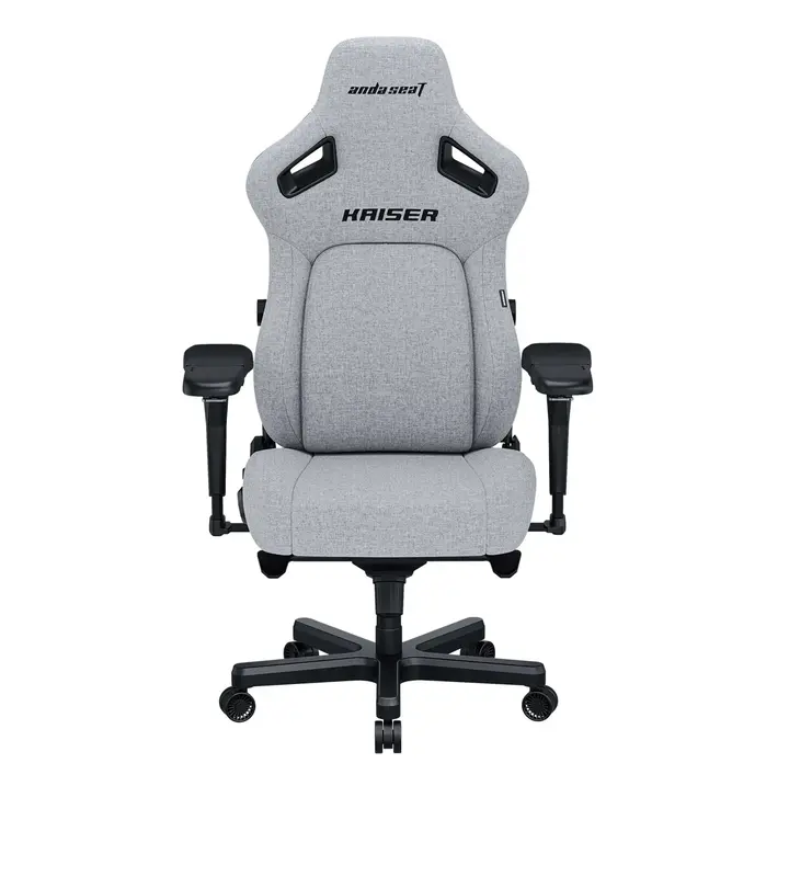 Игровое кресло Anda Seat Kaiser 4 Size L Dark Gray Linen Fabric фото