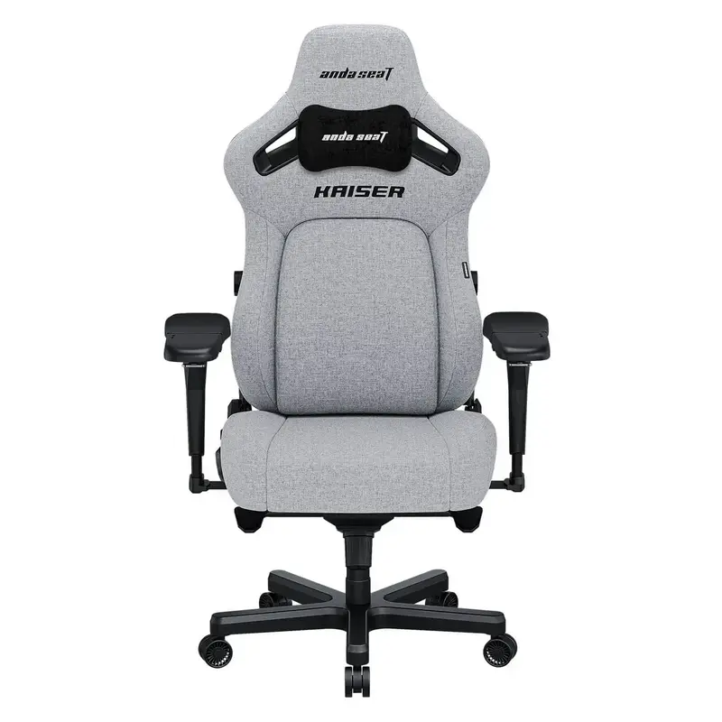 Игровое кресло Anda Seat Kaiser 4 Size L Dark Gray Linen Fabric фото