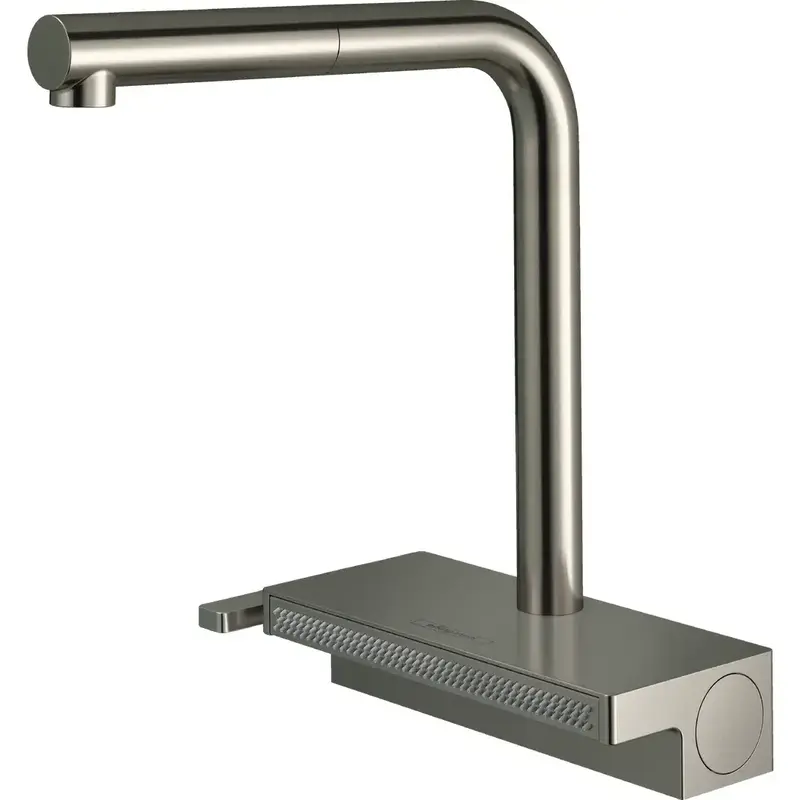 Смеситель для кухни Hansgrohe Aquno Select M81, длинн.излива - 210мм, поворотный, сталь (73836800) фото