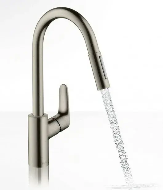 Смеситель для кухни Hansgrohe Focus M41, длинн.излива - 235мм, вытяжной, 1рычаг, KM240 (31815800) фото
