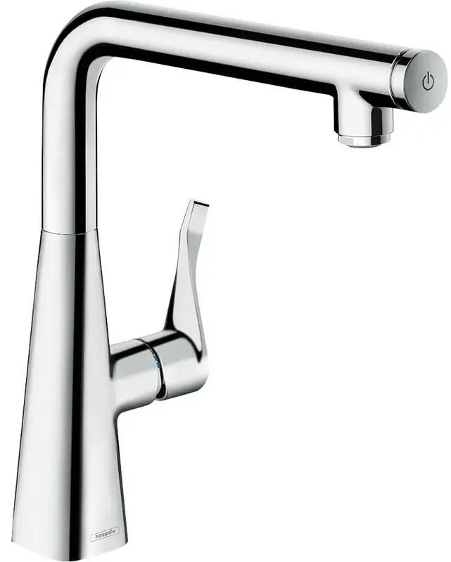 Змішувач для кухні Hansgrohe Metris Select, довжин.виливу - 248мм, важіль + кнопка (14847000) фото