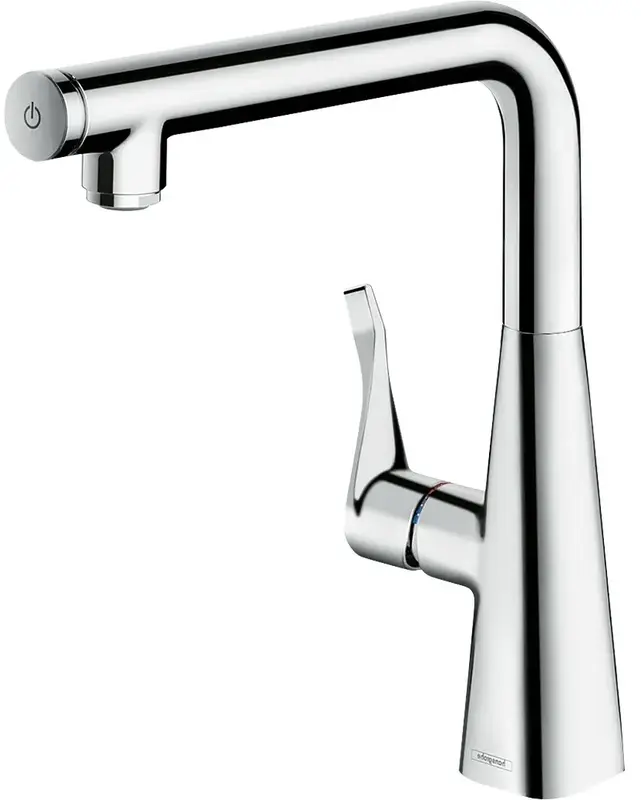 Змішувач для кухні Hansgrohe Metris Select, довжин.виливу - 248мм, важіль + кнопка (14847000) фото