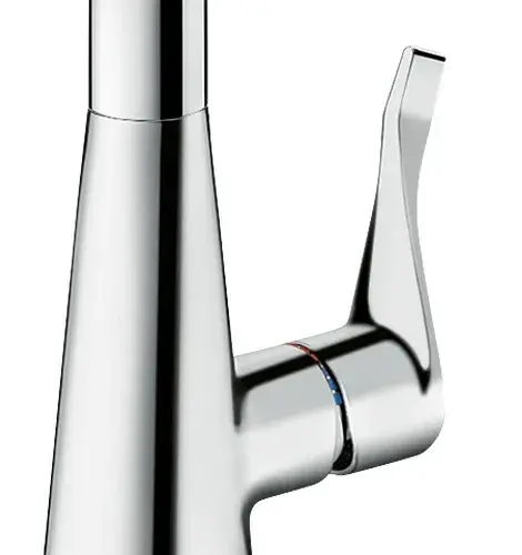 Змішувач для кухні Hansgrohe Metris Select, довжин.виливу - 248мм, важіль + кнопка (14847000) фото
