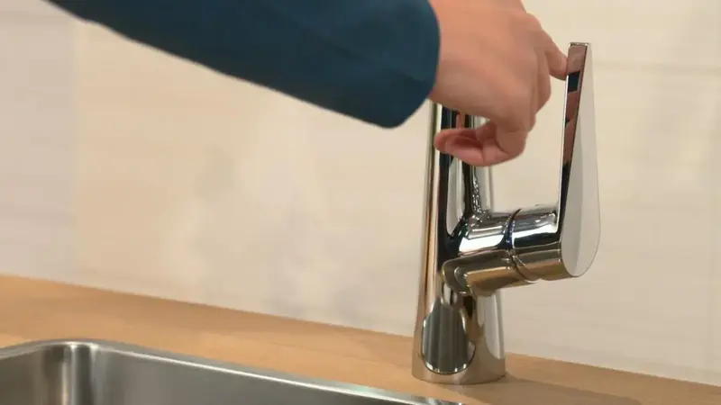 Змішувач для кухні Hansgrohe Talis S, довж.виливу - 203мм, поворотний, 1важіль, KM260 (72810000) фото