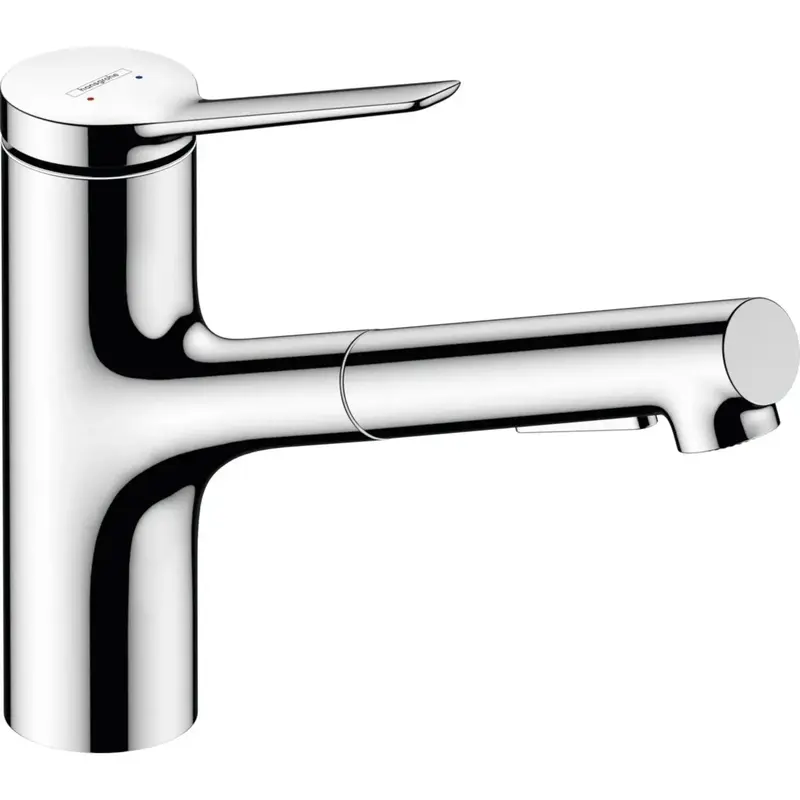 Смеситель для кухни Hansgrohe Zesis M33, длинн.излива - 261мм, вытяжной, KM150, хром (74800000) фото