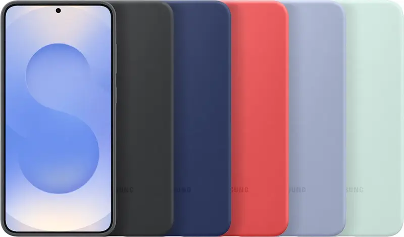 Чехол для Samsung S25 Plus Silicone Case Blue (EF-PS936CNEGWW) - фото - №5