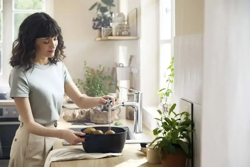 Змішувач для кухні Hansgrohe Zesis M33, довж.виливу - 231мм, витяжний, KM160, хром (74801000) фото