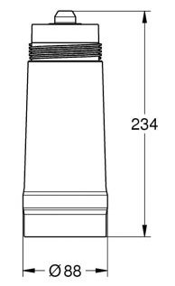 Фільтр Grohe Blue S-розмір для водних систем, білий (40404001) - фото - №4
