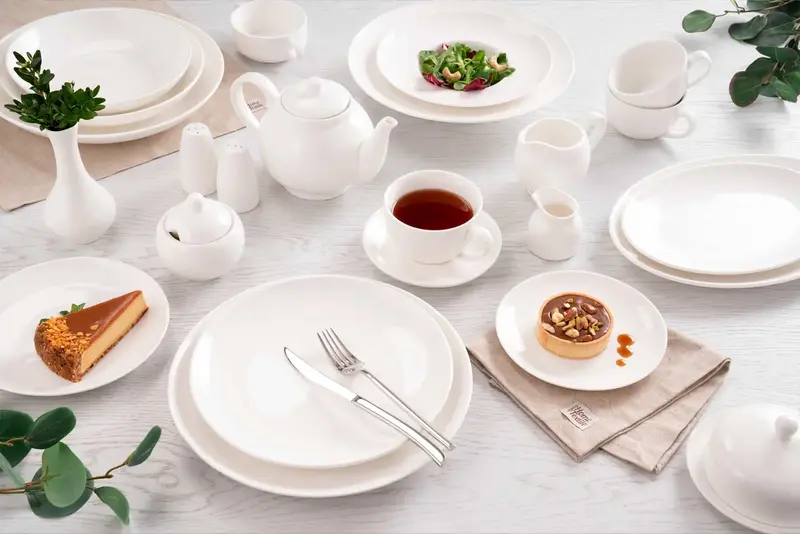 Тарілка глибока Ardesto Imola, 23см, порцеляна, білий (AR3512I) - фото - №4