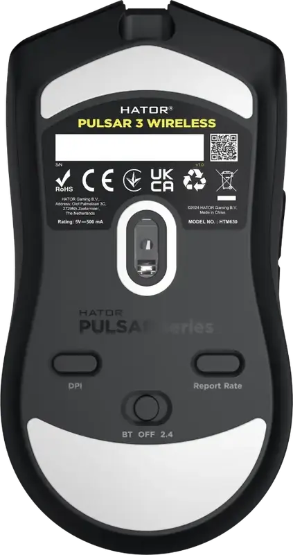 Игровая мышь HATOR Pulsar 3 wireless (HTM630) black фото