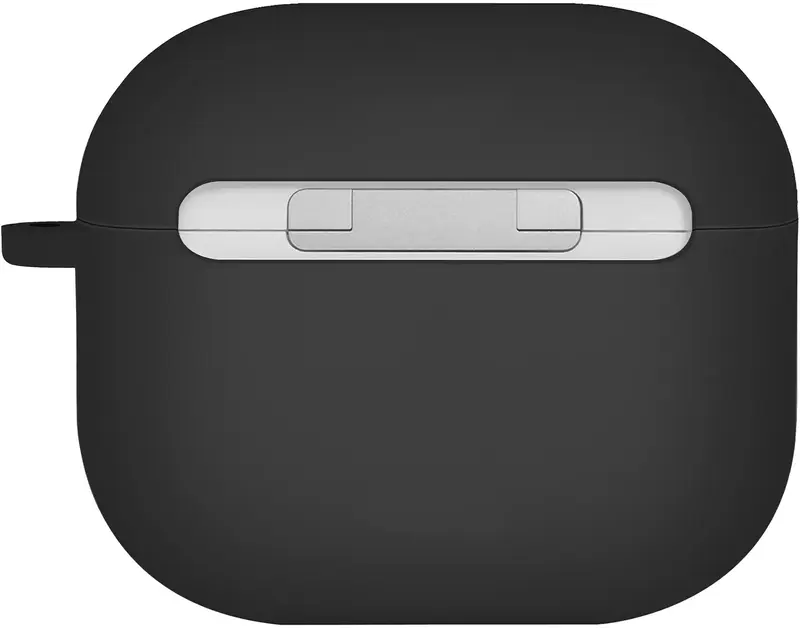 Чохол для AIRPODS 4TH GEN UNIQ NEXO ACTIVE HYBRID SILICONE CASE WITH SPORTS EAR HOOKS INK BLACK (UNIQ-AIRPODS(2024)-NEXOBLK) - фото - №1