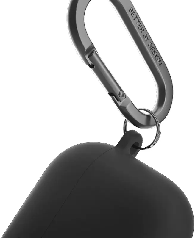 Чохол для AIRPODS 4TH GEN UNIQ NEXO ACTIVE HYBRID SILICONE CASE WITH SPORTS EAR HOOKS INK BLACK (UNIQ-AIRPODS(2024)-NEXOBLK) - фото - №5
