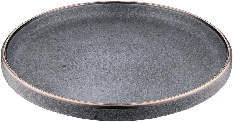 Тарілка десертна Ardesto Fasano, 19.6см, кераміка, сірий темний - фото - №2