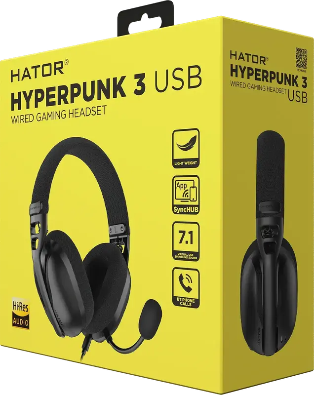 Гарнитура игровая HATOR Hyреrpunk 3 Hi-Res (ESH10) black фото