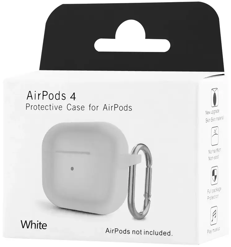 Чохол для AirPods 4TH GEN Silicone Case New (White) фото