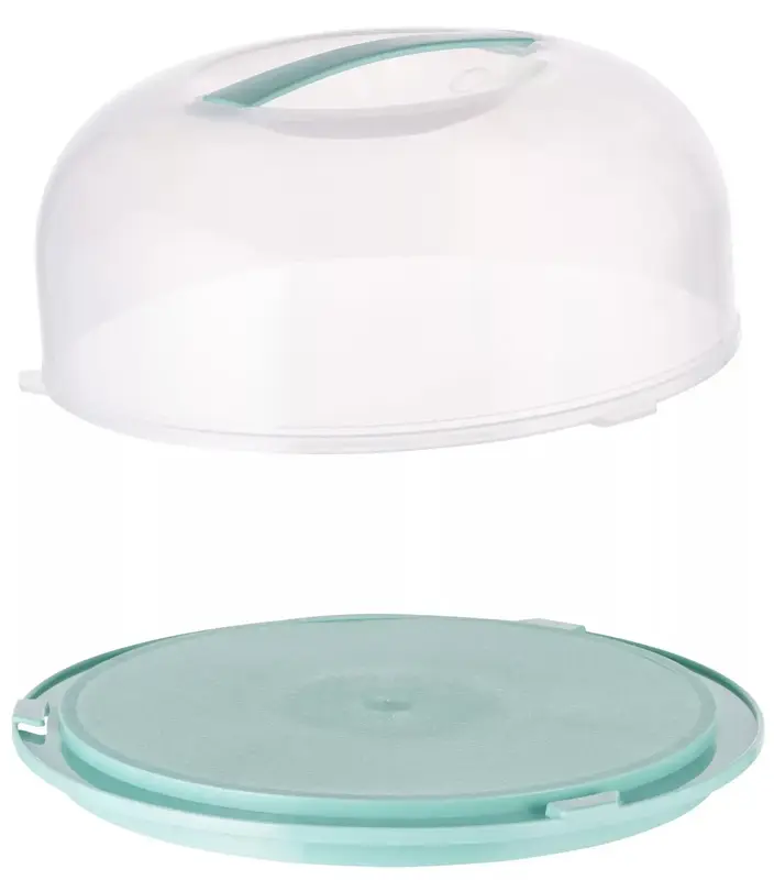 Тортовница с крышкой ARDESTO Tasty baking, 28.4х11.5см, пластик, голубая (AR2328TP) - фото - №1