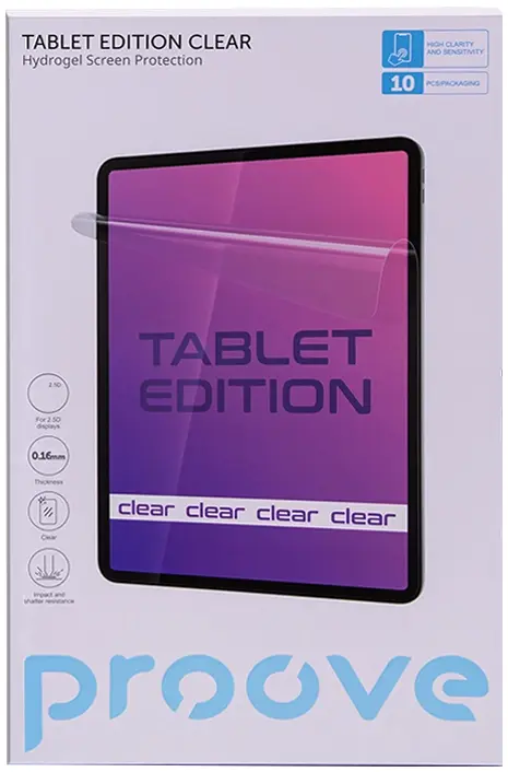 Захисна гідрогелева плівка Proove Hydrogel Screen Protection TABLET EDITION Clear 10 - фото - №0