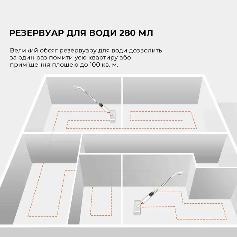 Швабра Xiaomi DEERMA Spray Mop White (TB880) фото