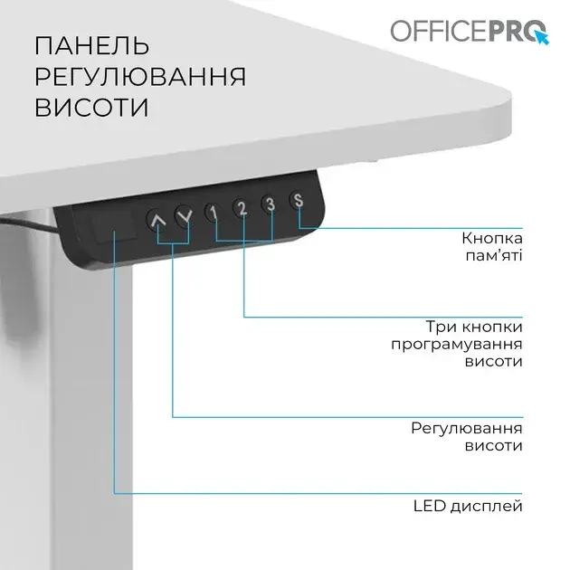 Компьютерный стол Officepro ODE1260W White фото