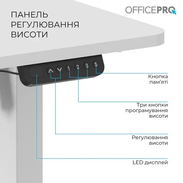 Компьютерный стол Officepro ODE1470W White фото