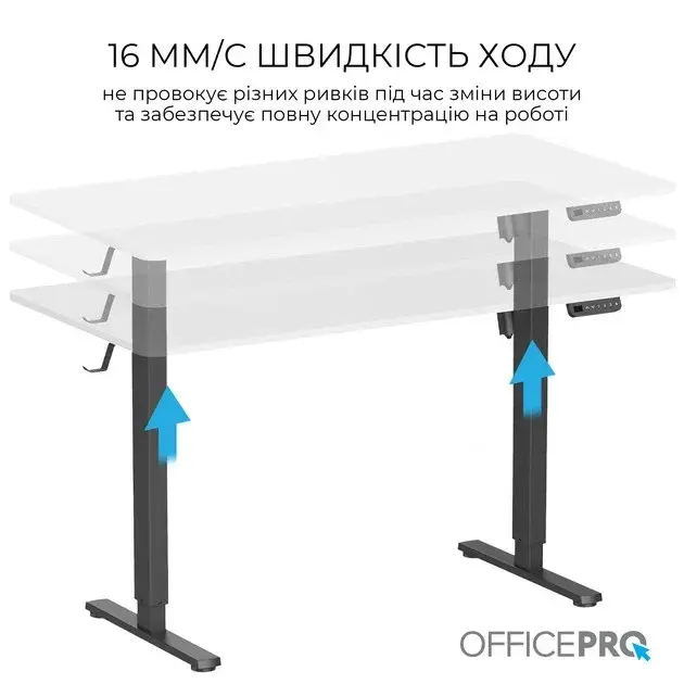 Компьютерный стол Officepro ODE1470WB White/Black фото