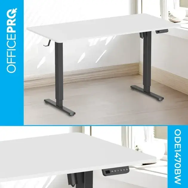 Компьютерный стол Officepro ODE1470WB White/Black фото
