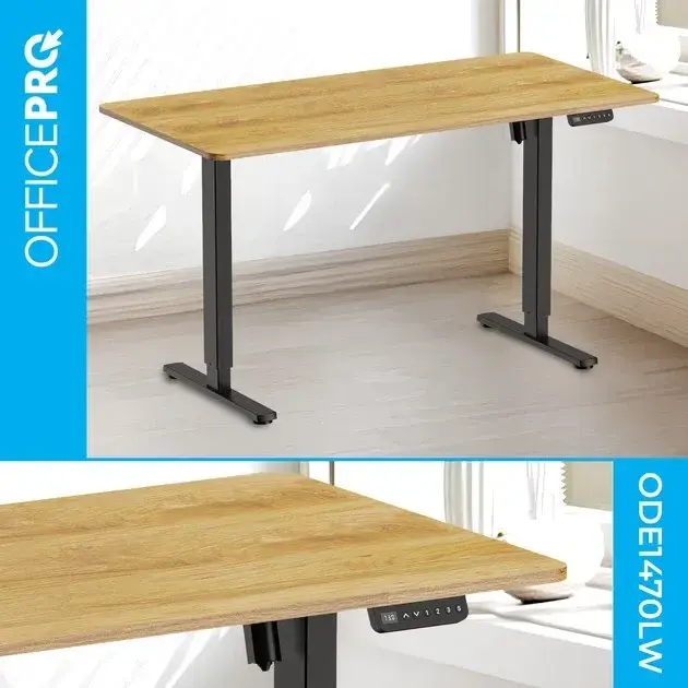 Компьютерный стол Officepro ODE1470LW Light Wood/Black фото
