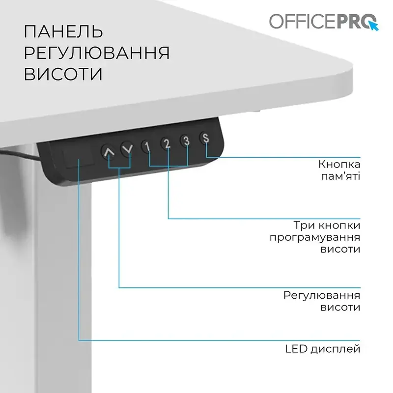 Компьютерный стол Officepro ODE1670W White фото