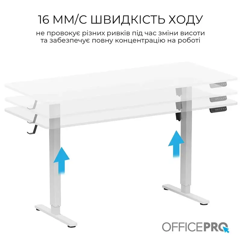 Компьютерный стол Officepro ODE1670W White фото