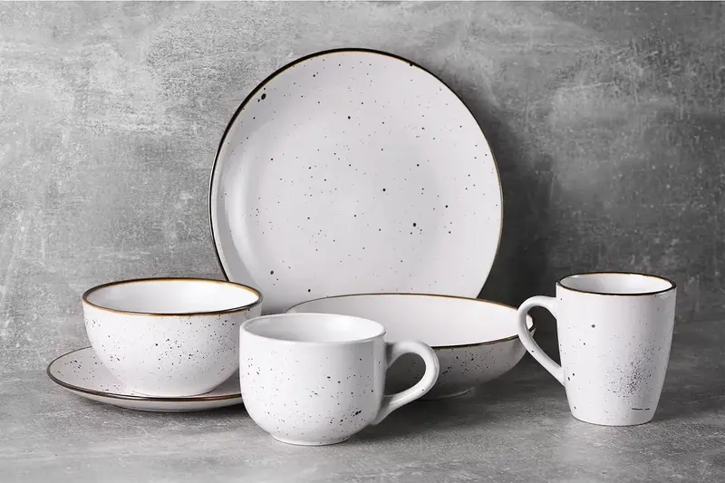 Тарілка обідня Ardesto Bagheria Bright white, 26см, кераміка, білий - фото - №4