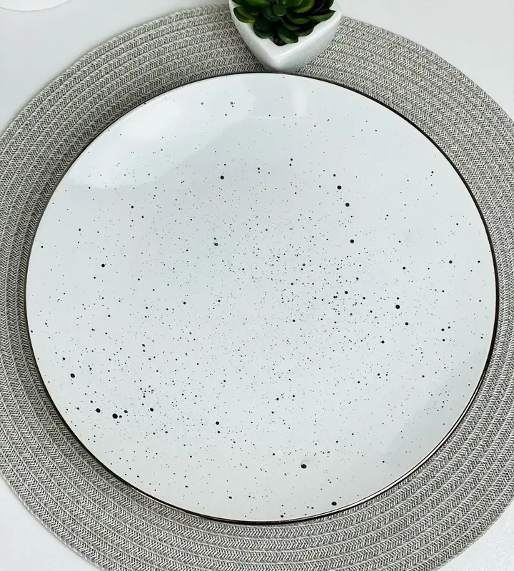 Тарілка обідня Ardesto Bagheria Bright white, 26см, кераміка, білий - фото - №1