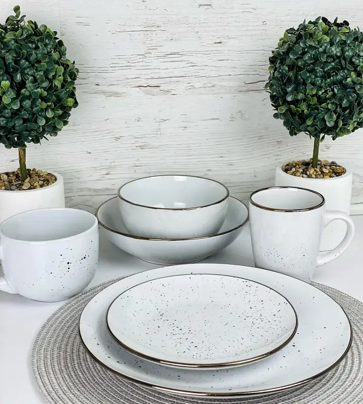 Тарілка обідня Ardesto Bagheria Bright white, 26см, кераміка, білий - фото - №2