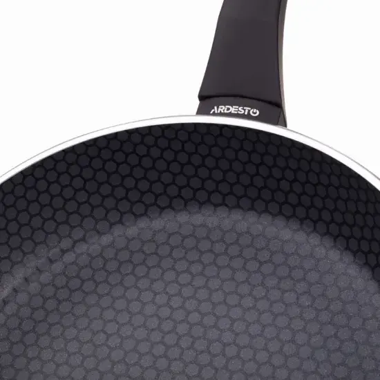 Сковорода глубокая Ardesto Gemini Salerno, 26см, алюминий, черный - фото - №5