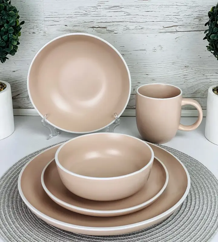 Тарілка обідня Ardesto Cremona Summer pink, 26см, кераміка, рожевий - фото - №3