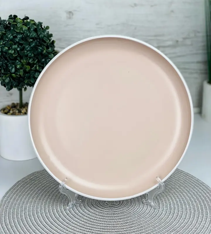 Тарілка обідня Ardesto Cremona Summer pink, 26см, кераміка, рожевий - фото - №4