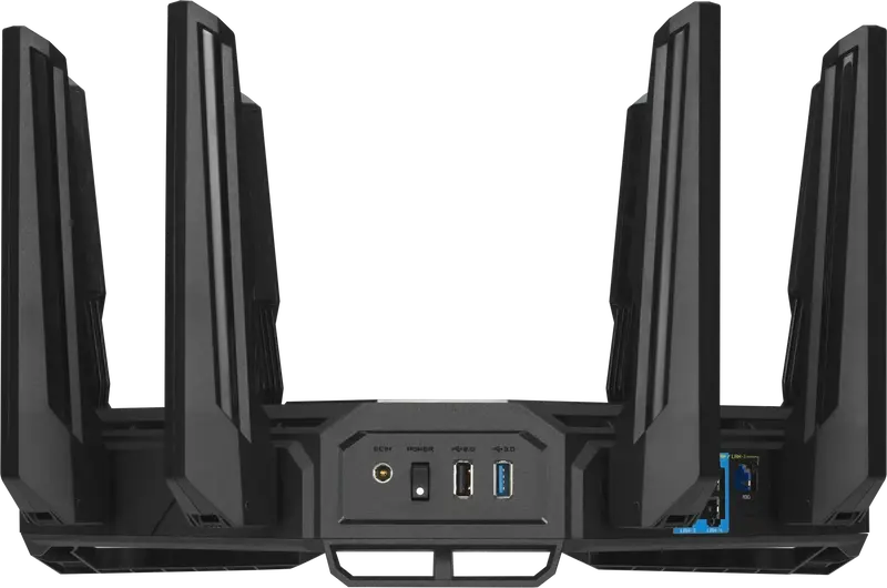 Интернет роутер Asus GT-BE19000 BE-19000 1x10GE LAN, 3x2.5GE LAN, 1x10GE WAN/LAN, 1x2.5GE WAN/LAN фото