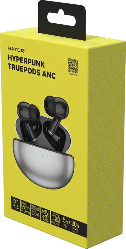 Гарнітура ігрова HATOR Hyреrpunk Truepods (HTA430) black - фото - №6