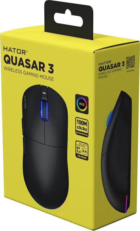 Игровая мышь HATOR Quasar 3 Wireless (HTM730) Black фото