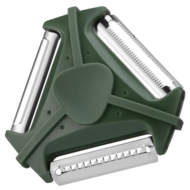 Овочечистка 3 в 1 з чохлом Ardesto Gemini, нержавіюча сталь, пластик, зелений (AR2169PG) - фото - №1