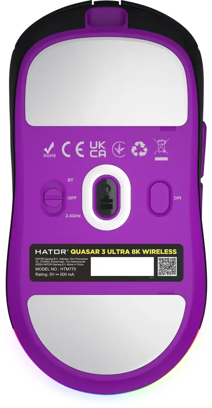 Игровая мышь HATOR Quasar 3 Ultra 8K Wireless (HTM770) Black фото