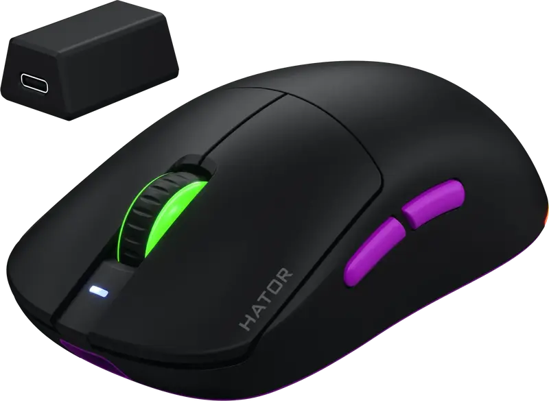 Игровая мышь HATOR Quasar 3 Ultra 8K Wireless (HTM770) Black фото