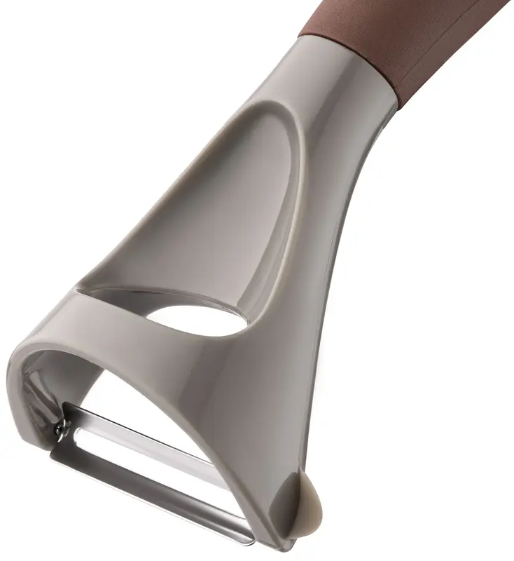 Овочечистка Ardesto Gemini, 19см, нержавіюча сталь, пластик, сіро-коричневий (AR2157PG) - фото - №4