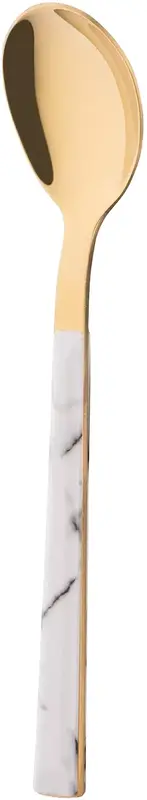 Набір столових приборів Ardesto Gemini Marmo, 16 приборів, нержавіюча сталь, пластик, золотисто-білий (AR1916MWS) - фото - №2