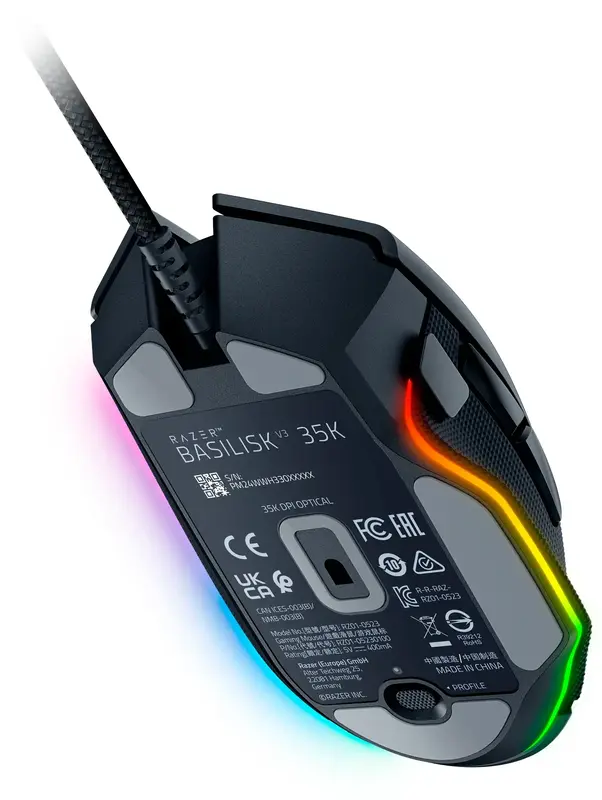 Ігрова миша RAZER Basilisk V3 35K black - фото - №4